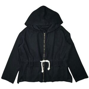 Classic Black Hooded Utility Jacket